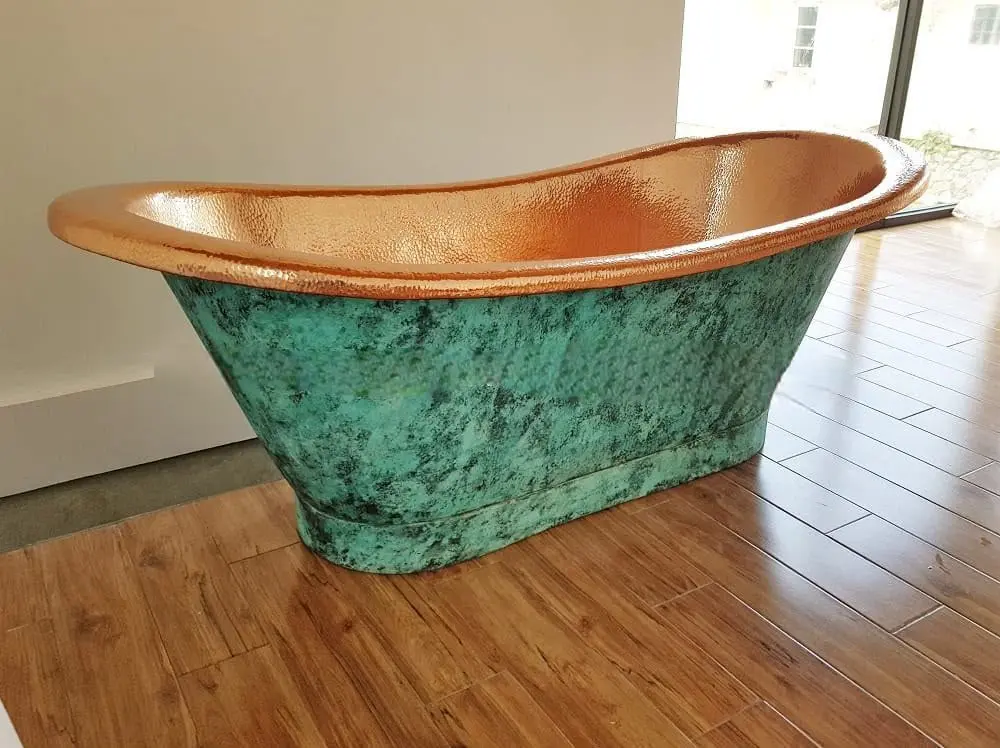 Bathtub Tembaga Custom untuk Hotel dan Vila dengan Konsep Mewah