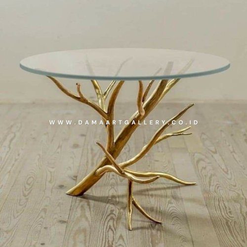 Coffee Table Tembaga dan Kuningan