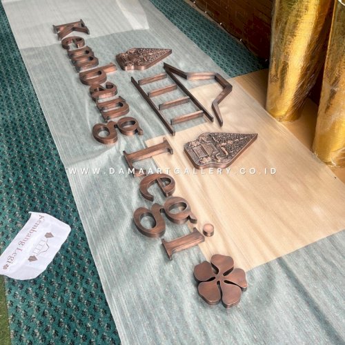 Huruf Letter Tembaga Kuningan Custom