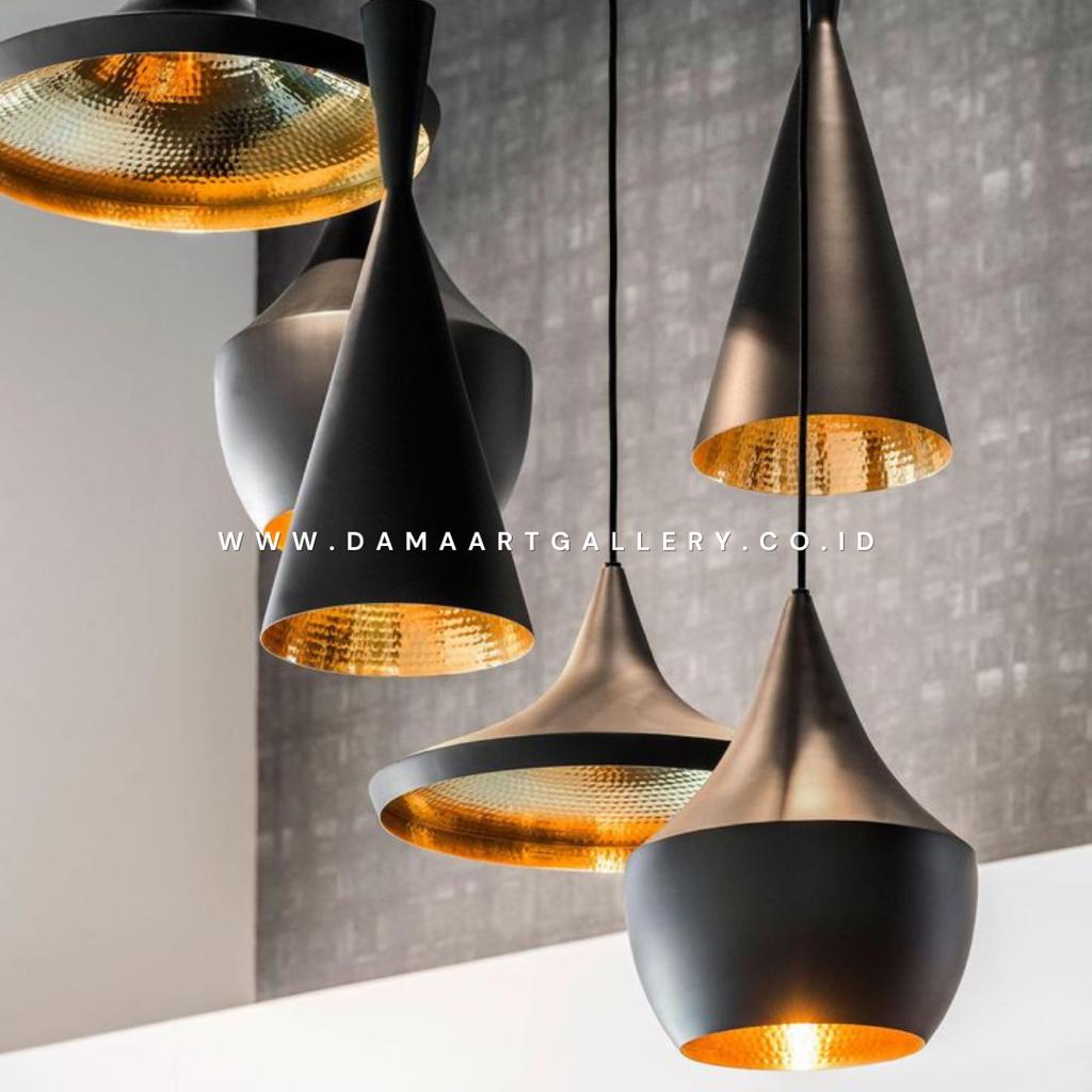 Lampu gantung Kuningan Black Gold