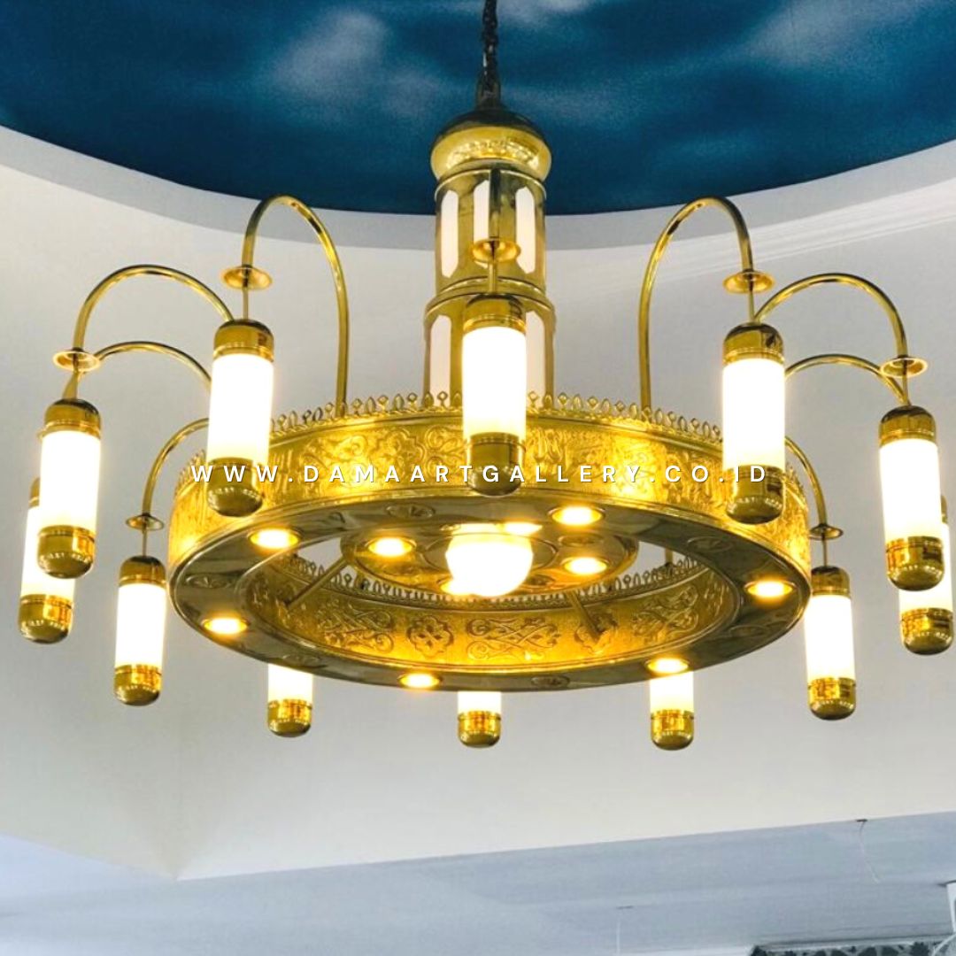 Lampu masjid nabawi kuningan