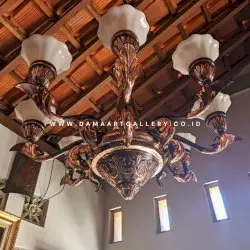 Lampu Gantung Joglo Tembaga