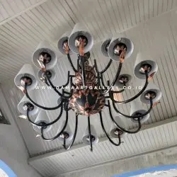 Lampu Robyong Tembaga Model Klasik