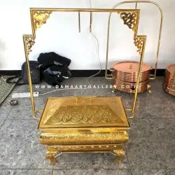 Roll Top Chafing Dish Kuningan Persegi Panjang